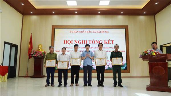 HỘI ĐỒNG NGHĨA VỤ QUÂN SỰ XÃ HẢI HƯNG TỔ CHỨC HỘI NGHỊ TỔNG KẾT CÔNG TÁC TUYỂN QUÂN NĂM 2026