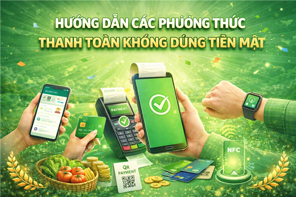 HƯỚNG DẪN CÁC PHƯƠNG THỨC THANH TOÁN KHÔNG DÙNG TIỀN MẶT

