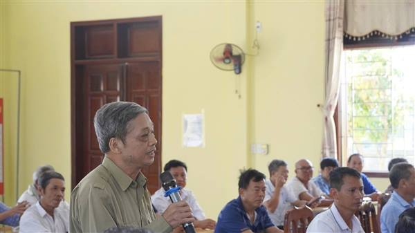 Phát huy quyền làm chủ của nhân dân trong tham gia ý kiến về việc sắp xếp, tổ chức lại thôn trên địa bàn xã  
