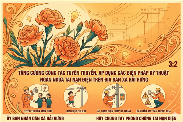 Về việc  tăng cường công tác tuyên truyền, áp dụng các biện pháp kỹ thuật ngăn ngừa tai nạn điện trên địa bàn xã Hải Hưng
