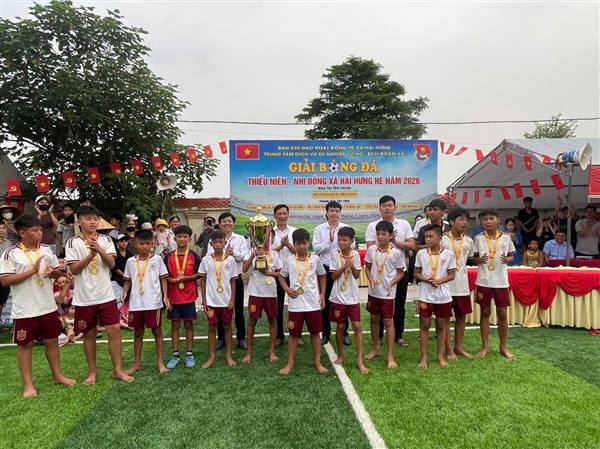 BẾ MẠC GIẢI BÓNG ĐÁ THIẾU NIÊN - NHI ĐỒNG LẦN THỨ II XÃ HẢI HƯNG NĂM 2026