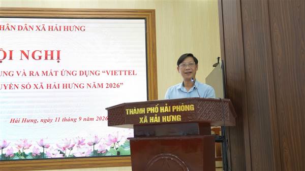 HẢI HƯNG TỔ CHỨC HỘI NGHỊ TẬP HUẤN CÀI ĐẶT, SỬ DỤNG ỨNG DỤNG “TAMMI OA - CHÍNH QUYỀN SỐ XÃ HẢI HƯNG”