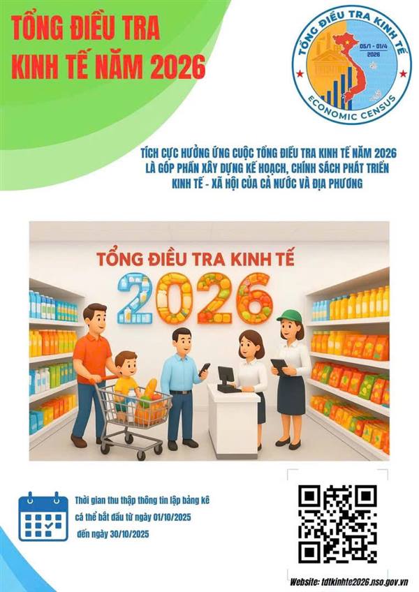 PHƯỜNG HÒA BÌNH  TRIỂN KHAI CÔNG TÁC TUYÊN TRUYỀN TỔNG ĐIỀU TRA KINH TẾ NĂM 2026