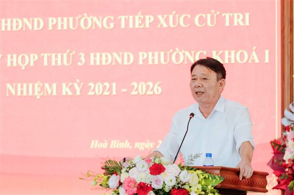 Hội đồng nhân dân phường tiếp xúc cử tri trước kỳ họp Thường lệ giữa năm (Kỳ họp thứ 3)