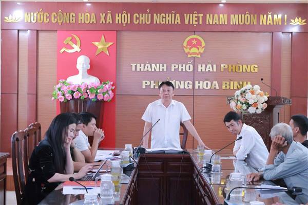 PHƯỜNG HÒA BÌNH LẤY Ý KIẾN NGƯỜI DÂN VỀ PHƯƠNG ÁN BỒI THƯỜNG, HỖ TRỢ THỰC HIỆN DỰ ÁN KHU CÔNG NGHIỆP THỦY NGUYÊN
