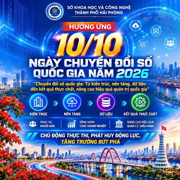 HẢI PHÒNG HƯỞNG ỨNG NGÀY CHUYỂN ĐỔI SỐ QUỐC GIA 10/10/2026