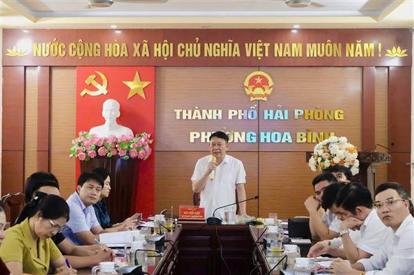 UBND phường Hòa Bình tổ chức hội nghị chuyên đề về công tác Vệ sinh môi trường và thu gom rác thải trên địa bàn.