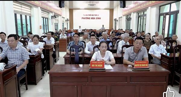 PHƯỜNG HÒA BÌNH TỔ CHỨC TIẾP SÓNG HỘI NGHỊ TRỰC TUYẾN TOÀN QUỐC NGHIÊN CỨU, HỌC TẬP, QUÁN TRIỆT VÀ TRIỂN KHAI THỰC HIỆN NGHỊ QUYẾT HỘI NGHỊ LẦN THỨ HAI BAN CHẤP HÀNH TRUNG ƯƠNG ĐẢNG, KHÓA XIV.