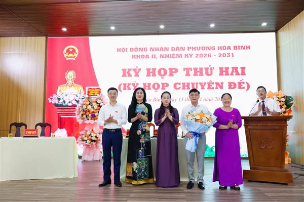  Hội đồng nhân dân phường Hòa Bình tổ chức Kỳ họp thứ hai (Kỳ họp chuyên đề) khóa II, nhiệm kỳ 2026-2031.