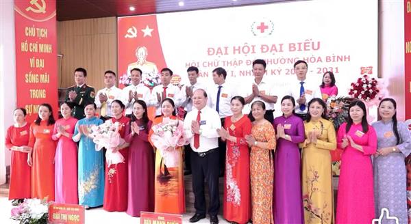 ĐẠI HỘI ĐẠI BIỂU HỘI CHỮ THẬP ĐỎ PHƯỜNG HÒA BÌNH LẦN THỨ I, NHIỆM KỲ 2026-2031 THÀNH CÔNG TỐT ĐẸP.