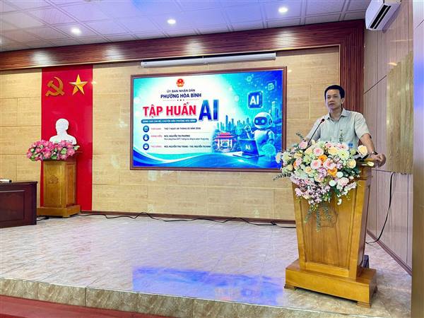 Hội nghị tập huấn ứng dụng trí tuệ nhân tạo (AI) cho cán bộ, công chức, viên chức năm 2026. 