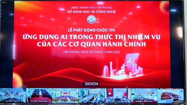 UBND phường Hoà Bình tham dự Hội nghị trực tuyến phát động Cuộc thi “Ứng dụng AI trong thực thi nhiệm vụ của các cơ quan hành chính trên địa bàn thành phố năm 2026.