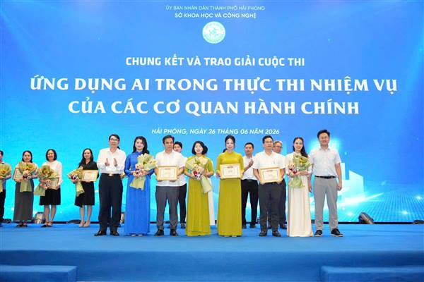 PHƯỜNG HÒA BÌNH ĐẠT GIẢI BA CUỘC THI “ỨNG DỤNG AI TRONG THỰC THI NHIỆM VỤ CỦA CÁC CƠ QUAN HÀNH CHÍNH TRÊN ĐỊA BÀN THÀNH PHỐ NĂM 2026”