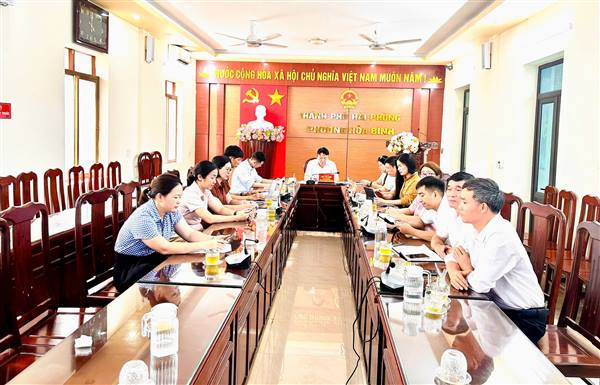 PHƯỜNG HÒA BÌNH THAM DỰ HỘI NGHỊ TRỰC TUYẾN TRIỂN KHAI CÔNG TÁC PHÒNG THỦ DÂN SỰ NĂM 2026 