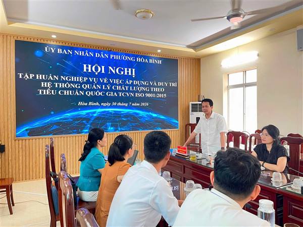  TẬP HUẤN ÁP DỤNG VÀ DUY TRÌ HỆ THỐNG QUẢN LÝ CHẤT LƯỢNG THEO TCVN ISO 9001:2015