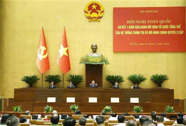 Hội nghị trực tuyến toàn quốc sơ kết 1 năm 6 tháng triển khai thực hiện Nghị quyết số 57-NQ/TW ngày 22/12/2024 của Bộ Chính trị về đột phá phát triển khoa học, công nghệ, đổi mới sáng tạo và chuyển đổi số quốc gia.