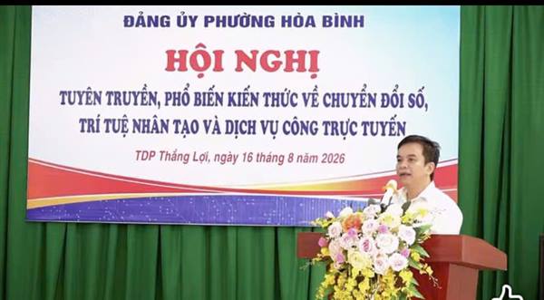 HỘI NGHỊ TUYÊN TRUYỀN, PHỔ BIẾN KIẾN THỨC VỀ CHUYỂN ĐỔI SỐ, TRÍ TUỆ NHÂN TẠO VÀ DỊCH VỤ CÔNG TRỰC TUYẾN TẠI TDP THẮNG LỢI.