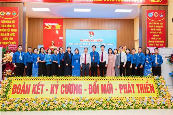 ĐẠI HỘI ĐẠI BIỂU ĐOÀN TNCS HỒ CHÍ MINH PHƯỜNG HỒNG AN LẦN THỨ I, NHIỆM KỲ 2025–2030 THÀNH CÔNG TỐT ĐẸP