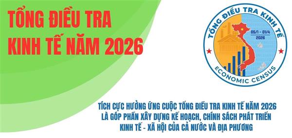 Tổng điều tra kinh tế 2026 "Vì một tương lai phát triển bền vững"