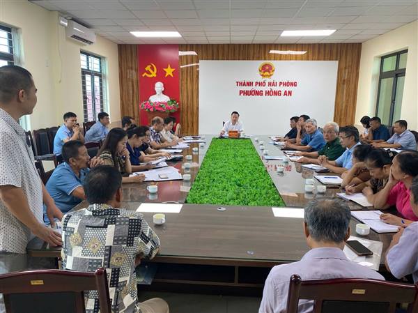 UBND phường Hồng An tổ chức buổi làm việc với các Hợp tác xã nông nghiệp trên địa bàn