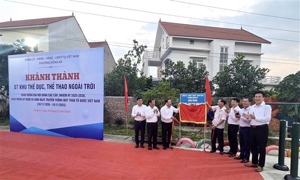 PHƯỜNG HỒNG AN: KHÁNH THÀNH 07 CÔNG TRÌNH THỂ THAO CỘNG ĐỒNG CHÀO MỪNG 95 NĂM NGÀY TRUYỀN THỐNG MẶT TRẬN TỔ QUỐC VIỆT NAM