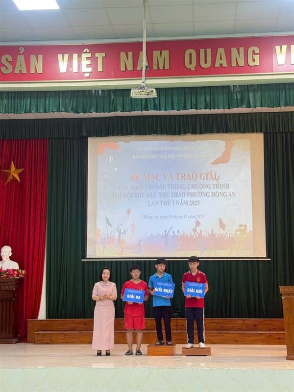 PHƯỜNG HỒNG AN TỔ CHỨC THÀNH CÔNG  ĐẠI HỘI THỂ DỤC THỂ THAO LẦN THỨ I NĂM 2025