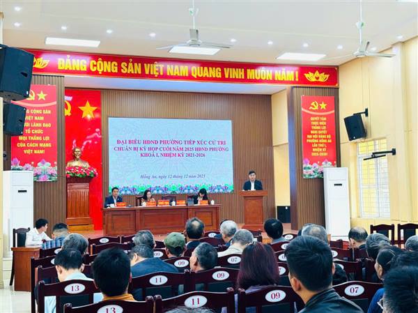 PHƯỜNG HỒNG AN TỔ CHỨC HỘI NGHỊ TIẾP XÚC CỬ TRI TRƯỚC KỲ HỌP THƯỜNG LỆ CUỐI NĂM 2025 HĐND
