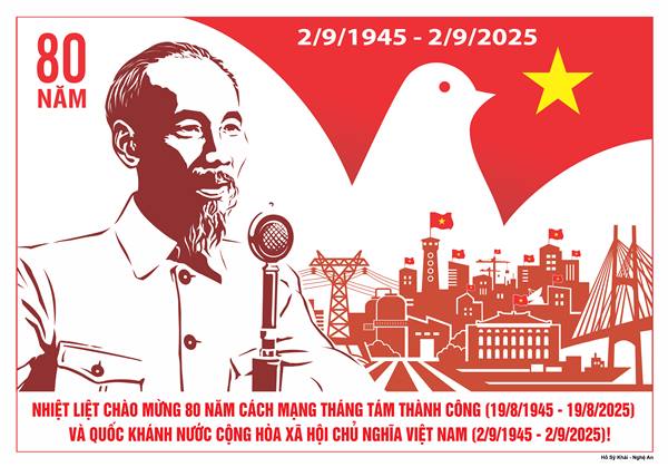 Hướng dẫn trang trí, tuyên truyền cổ động trực quan kỷ niệm 80 năm Cách mạng Tháng 8 thành công và Quốc khánh Nước Cộng hoà xã hội chủ nghĩa Việt Nam