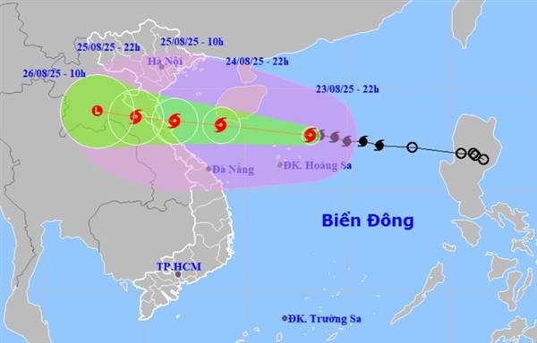 CẢNH BÁO KHẨN: BÃO SỐ 5 ĐANG MẠNH CẤP 12, VÀ CÒN CÓ KHẢ NĂNG MẠNH THÊM. MỌI CÔNG TÁC CHUẨN BỊ CẦN XONG TRƯỚC 18H NGÀY HÔM NAY (24/8)