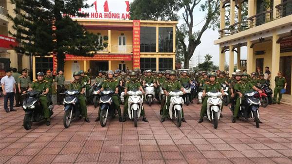 Công an phường Hồng An ra quân đợt cao điểm tấn công, trấn áp tội phạm