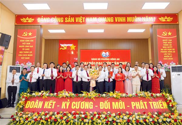 PHƯỜNG HỒNG AN TỔ CHỨC THÀNH CÔNG ĐẠI HỘI ĐẢNG BỘ PHƯỜNG LẦN THỨ I, NHIỆM KỲ 2025 - 2030