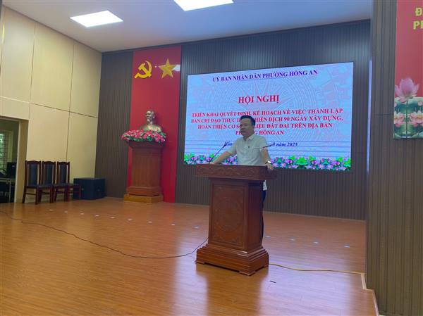 Phường Hồng An ra quân chiến dịch 90 ngày hoàn thiện cơ sở dữ liệu đất đai