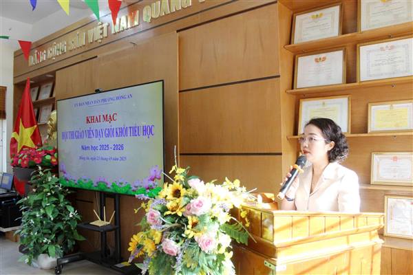 Hội thi giáo viên dạy giỏi cấp Tiểu học năm học 2025 - 2026