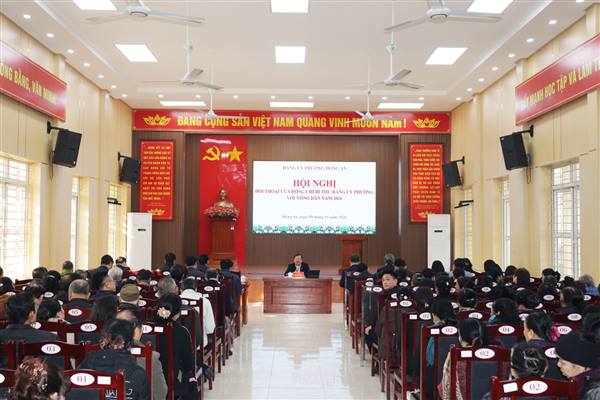 Bí thư Đảng ủy phường Hồng An đối thoại với nông dân năm 2026