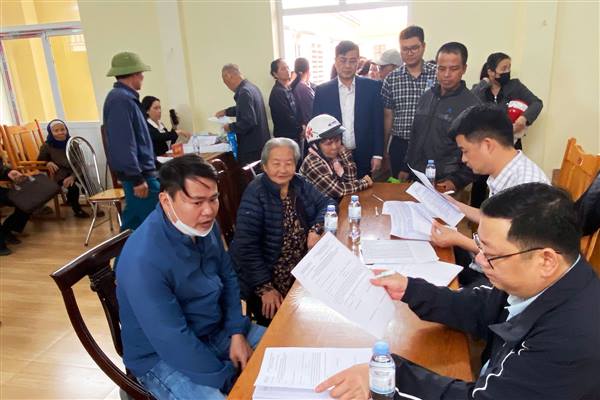 Phường Hồng An chi trả tiền bồi thường thực hiện Dự án đầu tư xây dựng và kinh doanh kết cấu hạ tầng KCN Nomura - Hải Phòng (giai đoạn 2) - Đợt 7