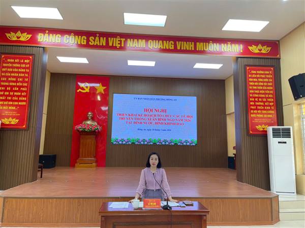 UBND Phường Hồng An tổ chức họp triển khai Kế hoạch Lễ hội truyền thống xuân Bính Ngọ 2026 tại Đình Khinh Dao và Đình Nước