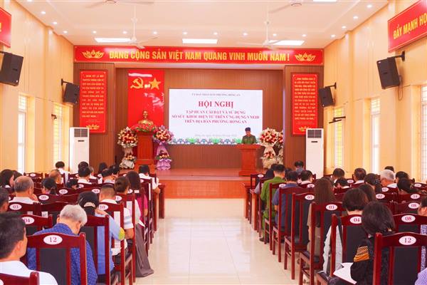 HỘI NGHỊ TẬP HUẤN CÀI ĐẶT VÀ SỬ DỤNG SỔ SỨC KHỎE ĐIỆN TỬ TRÊN ỨNG DỤNG VNeID TẠI PHƯỜNG HỒNG AN