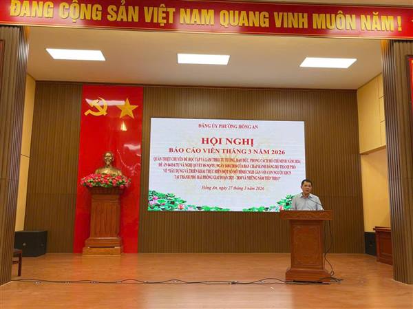 HỘI NGHỊ BÁO CÁO VIÊN THÁNG 3 NĂM 2026