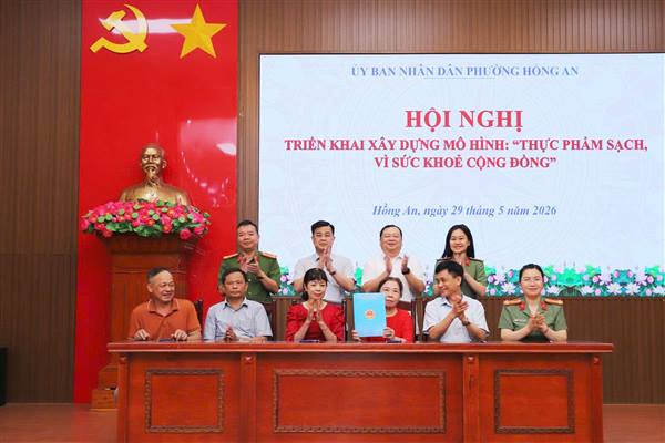 Phường Hồng An triển khai mô hình “Thực phẩm sạch, vì sức khỏe cộng đồng”