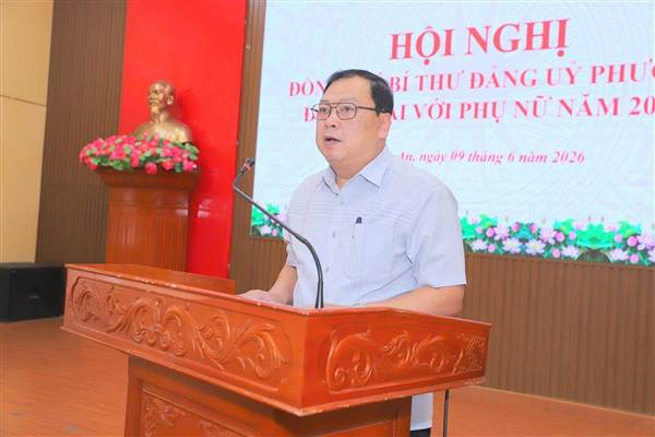 HỘI NGHỊ ĐỒNG CHÍ BÍ THƯ ĐẢNG ỦY PHƯỜNG HỒNG AN ĐỐI THOẠI VỚI PHỤ NỮ NĂM 2026