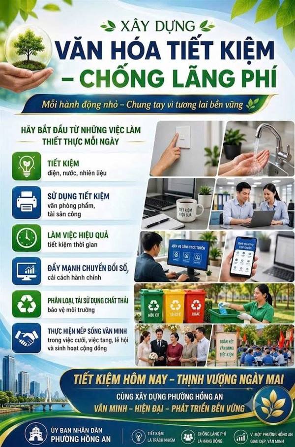 XÂY DỰNG VĂN HÓA TIẾT KIỆM – CHỐNG LÃNG PHÍ 