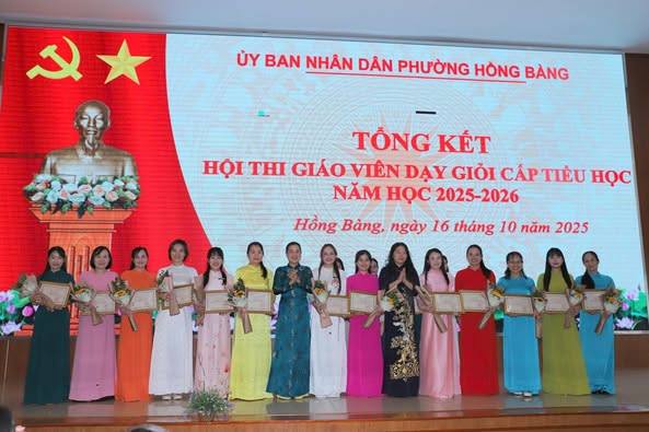 Phường Hồng Bàng tổng kết Hội thi giáo viên dạy giỏi cấp tiểu học, năm học 2025 – 2026
