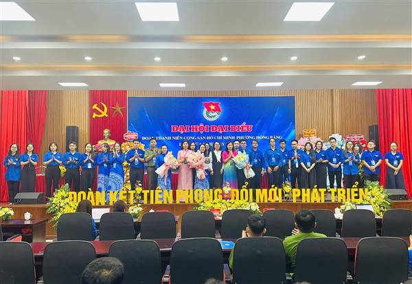 ĐẠI HỘI ĐẠI BIỂU ĐOÀN TNCS HỒ CHÍ MINH PHƯỜNG HỒNG BÀNG LẦN THỨ I, NHIỆM KỲ 2025 - 2030 THÀNH CÔNG TỐT ĐẸP