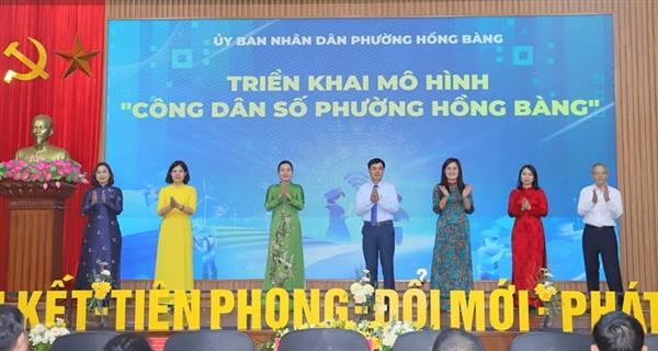 Triển khai mô hình “Công dân số phường Hồng Bàng”