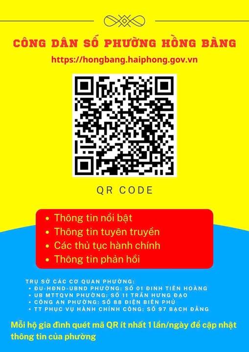Mô hình “Công dân số phường Hồng Bàng” 