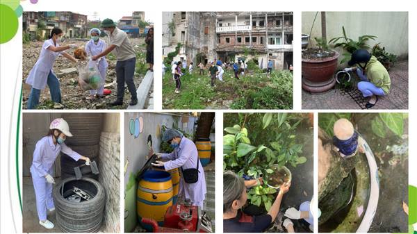 Các biện pháp phòng, chống dịch bệnh sốt xuất huyết và ra quân vệ sinh môi trường, diệt lăng quăng, bọ gậy, phun hóa chất diệt muỗi tại các điểm nguy cơ cao trên địa bàn phường Hồng Bàng năm 2025