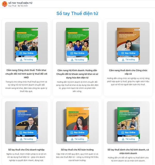 Sổ tay Thuế điện tử