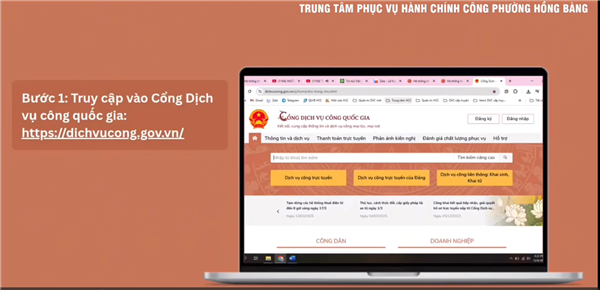 HƯỚNG DẪN CÔNG DÂN NỘP HỒ SƠ TRỰC TUYẾN QUA VIDEO