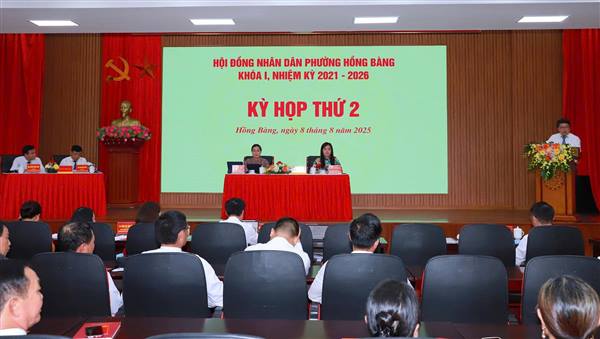 Kỳ họp thứ 2 Hội đồng nhân dân phường Hồng Bàng khoá I, nhiệm kỳ 2021-2026