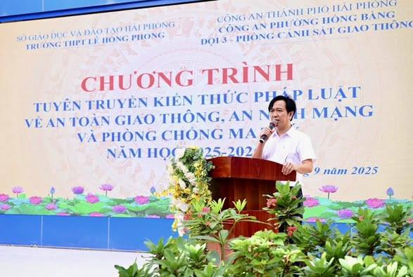 Chương trình tuyên truyền kiến thức pháp luật về An toàn giao thông, An ninh mạng, Phòng chống ma túy